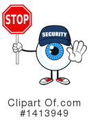 Security Guard Eyeball Clipart #1413949 by Hit Toon