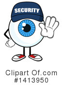 Security Guard Eyeball Clipart #1413950 by Hit Toon