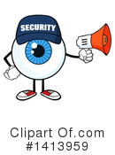 Security Guard Eyeball Clipart #1413959 by Hit Toon