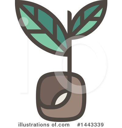 Royalty-Free (RF) Seedling Clipart Illustration by elena - Stock Sample #1443339