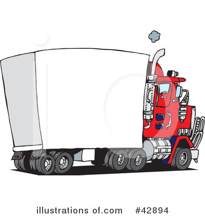 Truck Clipart #42894 by Dennis Holmes Designs