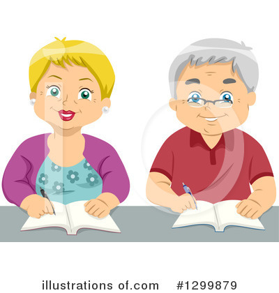 Senior Couple Clipart #1299879 by BNP Design Studio