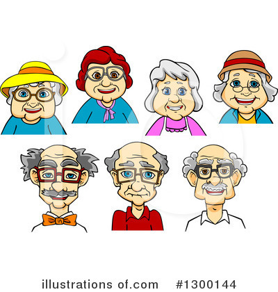 Senior Woman Clipart #1300144 by Vector Tradition SM