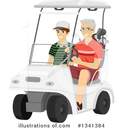 Golf Cart Clipart #1341384 by BNP Design Studio