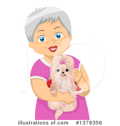 Senior Woman Clipart #1378356 by BNP Design Studio