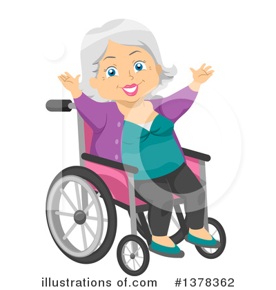 Senior Woman Clipart #1378362 by BNP Design Studio