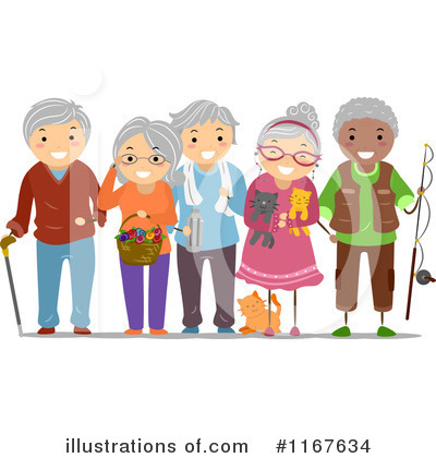 Royalty-Free (RF) Senior Citizens Clipart Illustration by BNP Design Studio - Stock Sample #1167634