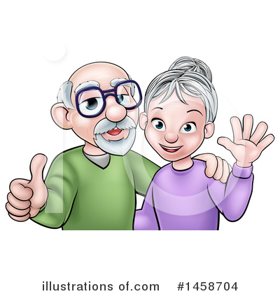 Senior Woman Clipart #1458704 by AtStockIllustration