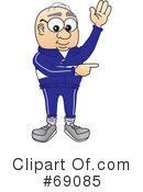 Senior Man Character Clipart #69085 by Mascot Junction