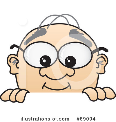 Senior Man Character Clipart #69094 by Mascot Junction