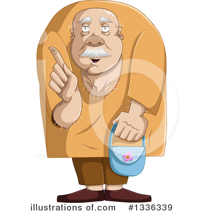Royalty-Free (RF) Senior Man Clipart Illustration by Liron Peer - Stock Sample #1336339