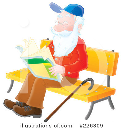 Royalty-Free (RF) Senior Man Clipart Illustration by Alex Bannykh - Stock Sample #226809