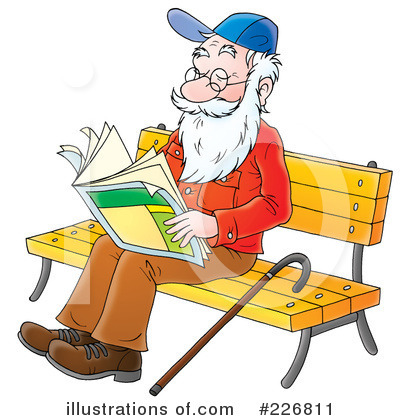 Royalty-Free (RF) Senior Man Clipart Illustration by Alex Bannykh - Stock Sample #226811