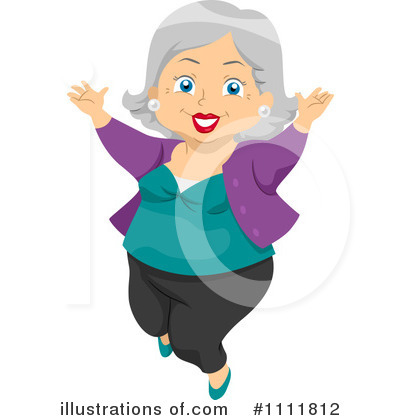 Royalty-Free (RF) Senior Woman Clipart Illustration by BNP Design Studio - Stock Sample #1111812