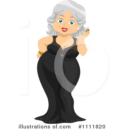 Royalty-Free (RF) Senior Woman Clipart Illustration by BNP Design Studio - Stock Sample #1111820