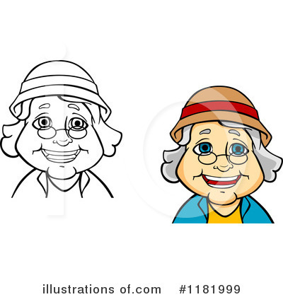 Royalty-Free (RF) Senior Woman Clipart Illustration by Vector Tradition SM - Stock Sample #1181999