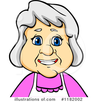 Royalty-Free (RF) Senior Woman Clipart Illustration by Vector Tradition SM - Stock Sample #1182002