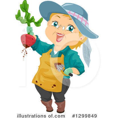 Royalty-Free (RF) Senior Woman Clipart Illustration by BNP Design Studio - Stock Sample #1299849