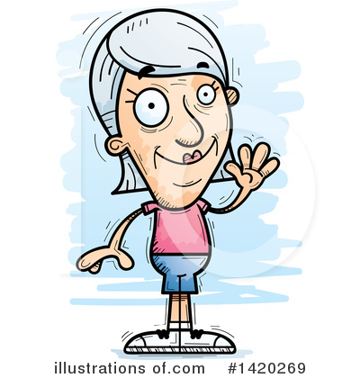 Royalty-Free (RF) Senior Woman Clipart Illustration by Cory Thoman - Stock Sample #1420269