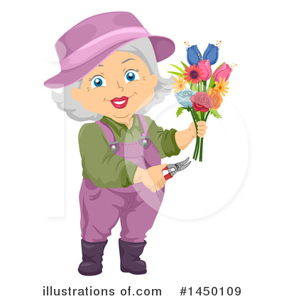 Senior Woman Clipart #1450109 by BNP Design Studio