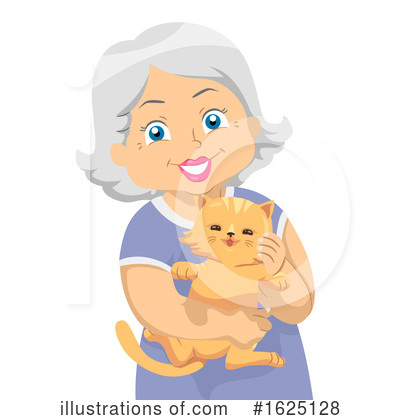 Cat Lady Clipart #1625128 by BNP Design Studio