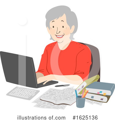 Royalty-Free (RF) Senior Woman Clipart Illustration by BNP Design Studio - Stock Sample #1625136