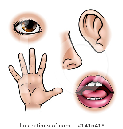 Five Senses Clipart #1415416 by AtStockIllustration