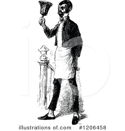 Royalty-Free (RF) Servant Clipart Illustration by Prawny Vintage - Stock Sample #1206458