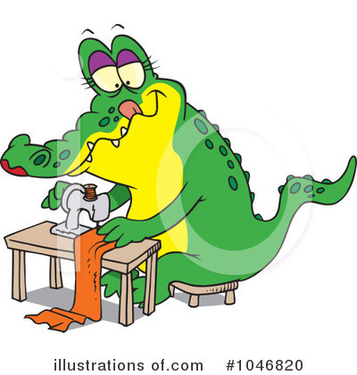 Alligator Clipart #1046820 by toonaday