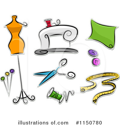 Royalty-Free (RF) Sewing Clipart Illustration by BNP Design Studio - Stock Sample #1150780