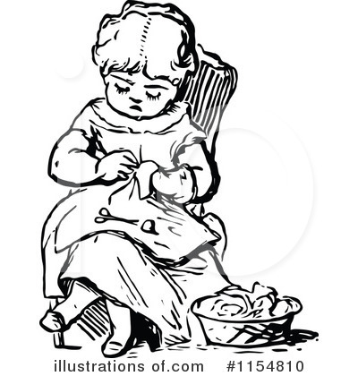 Royalty-Free (RF) Sewing Clipart Illustration by Prawny Vintage - Stock Sample #1154810