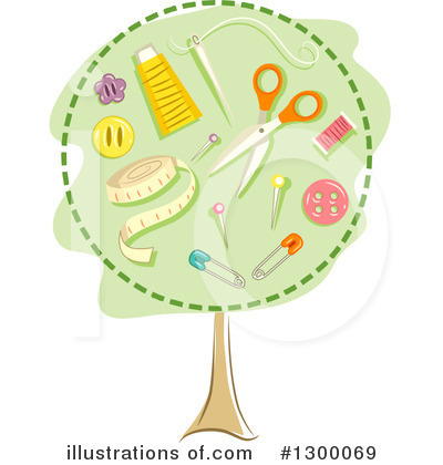 Royalty-Free (RF) Sewing Clipart Illustration by BNP Design Studio - Stock Sample #1300069