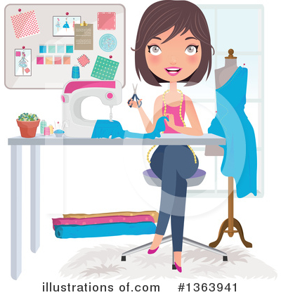Woman Clipart #1363941 by Melisende Vector