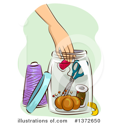Royalty-Free (RF) Sewing Clipart Illustration by BNP Design Studio - Stock Sample #1372650