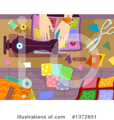 Quilting Clipart #1372651 by BNP Design Studio