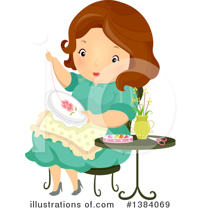 Royalty-Free (RF) Sewing Clipart Illustration by BNP Design Studio - Stock Sample #1384069