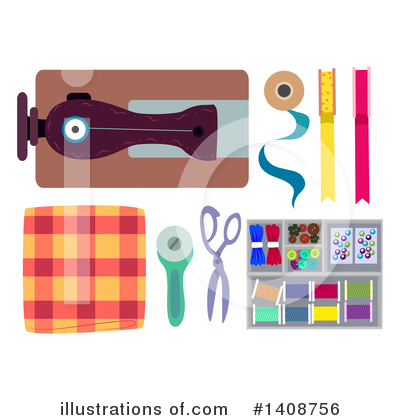 Royalty-Free (RF) Sewing Clipart Illustration by BNP Design Studio - Stock Sample #1408756