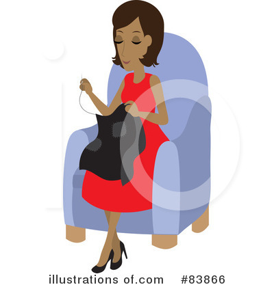 Royalty-Free (RF) Sewing Clipart Illustration by Rosie Piter - Stock Sample #83866