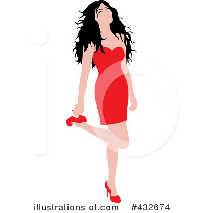 Royalty-Free (RF) Sexy Woman Clipart Illustration by Pams Clipart - Stock Sample #432674