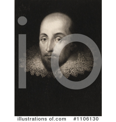 Royalty-Free (RF) Shakespeare Clipart Illustration by JVPD - Stock Sample #1106130