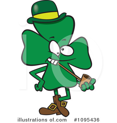 Clover Clipart #1095436 by toonaday