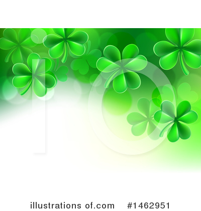 Clovers Clipart #1462951 by AtStockIllustration