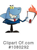Shark Businessman Clipart #1080292 by Hit Toon