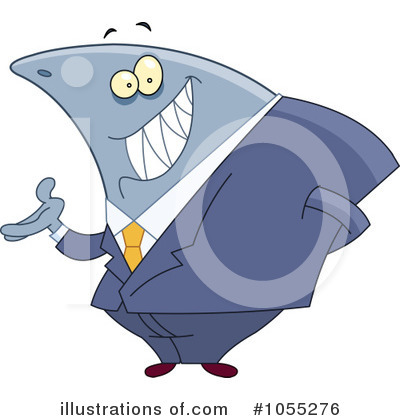 Royalty-Free (RF) Shark Clipart Illustration by yayayoyo - Stock Sample #1055276