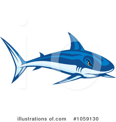 Royalty-Free (RF) Shark Clipart Illustration by Any Vector - Stock Sample #1059130