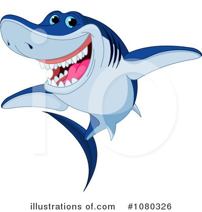 Royalty-Free (RF) Shark Clipart Illustration by Pushkin - Stock Sample #1080326