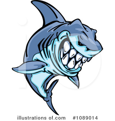 Royalty-Free (RF) Shark Clipart Illustration by Chromaco - Stock Sample #1089014