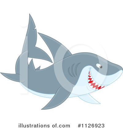 Royalty-Free (RF) Shark Clipart Illustration by Alex Bannykh - Stock Sample #1126923