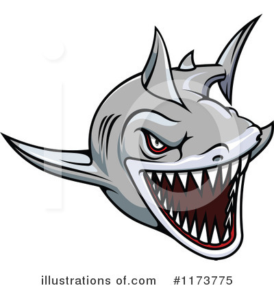 Sharks Clipart #1173775 by Vector Tradition SM