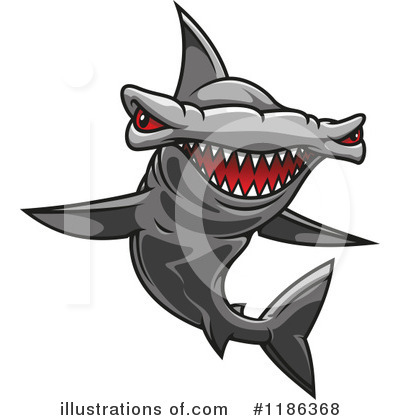 Royalty-Free (RF) Shark Clipart Illustration by Vector Tradition SM - Stock Sample #1186368